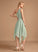 One-Shoulder Silhouette Embellishment Neckline A-Line Asymmetrical Fabric Ruffle Length Brynlee Bridesmaid Dresses