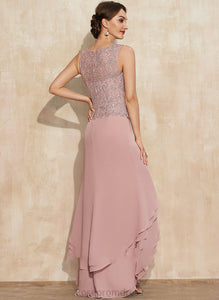 A-Line With Asymmetrical Scoop Daniella Ruffles the Lace Cascading Neck Dress Mother of the Bride Dresses of Bride Mother Chiffon