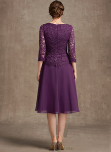 Dress of Mother of the Bride Dresses Beading With the Chiffon A-Line Sequins Bride Harper Lace Mother Knee-Length V-neck