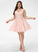 Prom Dresses A-Line Short/Mini Sloane Tulle Beading V-neck With