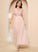 Silhouette V-neck Length Straps Tulle Neckline Fabric A-Line Ankle-Length Kassidy One Shoulder Floor Length Bridesmaid Dresses