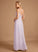 Fabric Neckline V-neck A-Line Length Embellishment Ruffle Floor-Length Silhouette Journey V-Neck Short Sleeves Bridesmaid Dresses