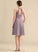 A-Line Neckline Embellishment Silhouette Length ScoopNeck Fabric Ruffle Knee-Length Madalyn Bridesmaid Dresses