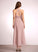 Length Embellishment Silhouette Neckline V-neck SplitFront Asymmetrical A-Line Fabric Clarissa Tea Length A-Line/Princess Bridesmaid Dresses