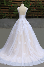 Load image into Gallery viewer, 2024 Sexy High Neck A-Line Prom Gown With Beads&amp;Applique Sweep Train