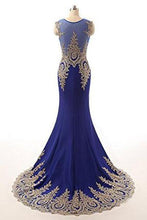 Load image into Gallery viewer, Sleeveless Evening Dress Long Mermaid Prom Gown EXU028