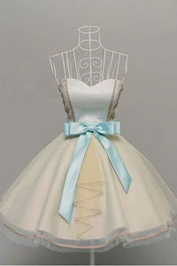 2024 Homecoming Dresses A Line Sweetheart Tulle With Bow Knot