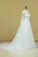2024 Hot Long Sleeves Wedding Dresses Scoop Tulle With Applique