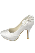 Load image into Gallery viewer, High Heel Ivory Elegant Comfy Simple Wedding SRS12438
