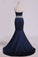 2024 Evening Dresses Sweetheart Mermaid Court Train Satin With Beads