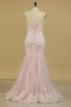 Load image into Gallery viewer, 2024 Sweetheart Evening Dresses Mermaid/Trumpet With Applique And Beads