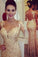 2023 Scoop Mermaid Prom Dresses Sequins With Applique Floor Length Long Sleeves