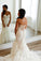 Fashion Gorgeous Mermaid Backless Sweetheart Ivory Lace Wedding Dresses