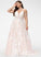 Ball-Gown/Princess Train Court Lily With Wedding Dresses Dress Tulle Pockets Lace Beading V-neck Wedding