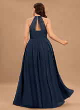 Load image into Gallery viewer, Pleated Fabric Silhouette Length Floor-Length Neckline Embellishment Scoop A-Line Rory Bridesmaid Dresses