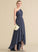 Neckline Fabric Length Silhouette CascadingRuffles One-Shoulder Asymmetrical A-Line Embellishment June A-Line/Princess V-Neck Bridesmaid Dresses