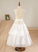 With Ball-Gown/Princess Floor-Length Addisyn Neck Bow(s) Junior Bridesmaid Dresses Scoop Beading Sash Tulle