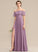 Neckline Length Fabric Off-the-Shoulder A-Line SplitFront Embellishment Silhouette Floor-Length Kiera Bridesmaid Dresses
