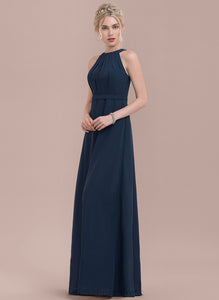 Embellishment Silhouette Length Floor-Length ScoopNeck Neckline A-Line Ruffle Fabric Kaitlyn Scoop Sleeveless Bridesmaid Dresses