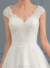 Load image into Gallery viewer, Wedding V-neck Knee-Length A-Line Dayanara Lace Tulle Wedding Dresses Dress