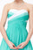 Simple Unique Ombre Green Spaghetti Straps Sweetheart A-Line Chiffon Prom Dresses RS362