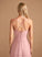 V-neck Fabric SplitFront Neckline Embellishment Floor-Length Silhouette Length A-Line Maya Bridesmaid Dresses
