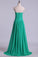 2024 Sweetheart Neckline Chic Dress Pleated Bodice A Line Chiffon With Slit