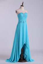 Load image into Gallery viewer, 2024 Sweetheart Beaded Bodice A Line Prom Dress Chiffon