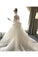 2023 Mermaid Long Sleeves Tulle Wedding Dresses With Applique Court Train Detachable
