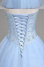 Load image into Gallery viewer, Modest Sweetheart Ball Gown Bodice Fashion Strapless Sexy New Style Quinceanera Dress RS602