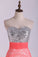 2024 Sweetheart Prom Dress Beaded Bodice Twist Back Straps With Lace Skirt