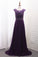 2023 Chiffon Mother Of The Bride Dresses Scoop A Line With Beads Bodice Sweep Train