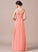 Neckline One-Shoulder Ruffle Length Fabric A-Line Silhouette Floor-Length Embellishment Destiny Natural Waist Floor Length Bridesmaid Dresses