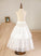 With Ball-Gown/Princess Floor-Length Addisyn Neck Bow(s) Junior Bridesmaid Dresses Scoop Beading Sash Tulle