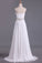 2024 A Line Sweetheart Chiffon With Beads And Ruffles Wedding Dresses