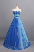 Load image into Gallery viewer, Fabulous Quineanera Dresses Scalloped Neckline A Line Floor Length Tulle Beaded