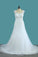 2024 V Neck Tulle A Line Wedding Dresses With Applique And Beads
