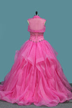 Load image into Gallery viewer, 2024 Organza Sweetheart Ball Gown Quinceanera Dresses With Beading