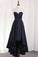 2024 Sweetheart A Line Evening Dresses Satin With Ruffles Asymmetrical
