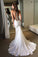 2024 Scoop Chiffon Wedding Dresses Mermaid With Applique Court Train
