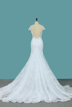 Load image into Gallery viewer, 2024 Off The Shoulder Mermaid Lace Wedding Dresses With Applique