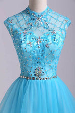 Load image into Gallery viewer, 2023 Homecoming Dresses Color Blue Size 0 2 4 6 Ship Today