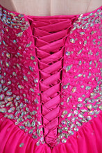 Load image into Gallery viewer, 2024 Sweetheart Ball Gown Floor Length Dress Beaded Bodice Corset Tie Back Tulle