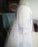 Elegant Short Sequins Tulle Wedding Veils with Stars SRS15580