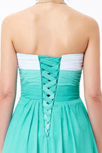 Load image into Gallery viewer, Simple Unique Ombre Green Spaghetti Straps Sweetheart A-Line Chiffon Prom Dresses RS362
