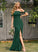 SplitFront Neckline Floor-Length Trumpet/Mermaid One-Shoulder Fabric Silhouette Length Embellishment Jaiden Bridesmaid Dresses
