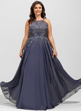 Load image into Gallery viewer, With Prom Dresses Scoop Floor-Length Stephany A-Line Chiffon Sequins Lace