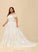 Ball-Gown/Princess Wedding Dresses Lace Dress Wedding With Sequins Tulle Court Beading Train Off-the-Shoulder Dominique