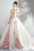 Unique Off The Shoulder Tulle Wedding Dress With Pink Flowers Ball Gown Wedding SRSPQ4NB2CL