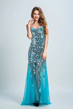 Load image into Gallery viewer, 2023 Sweetheart Prom Dresses Sheath With Beading Sweep Train